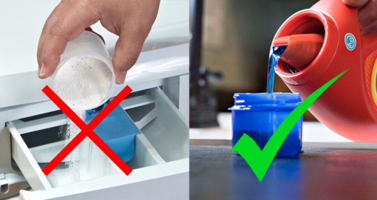 The difference between powder and liquid laundry detergent