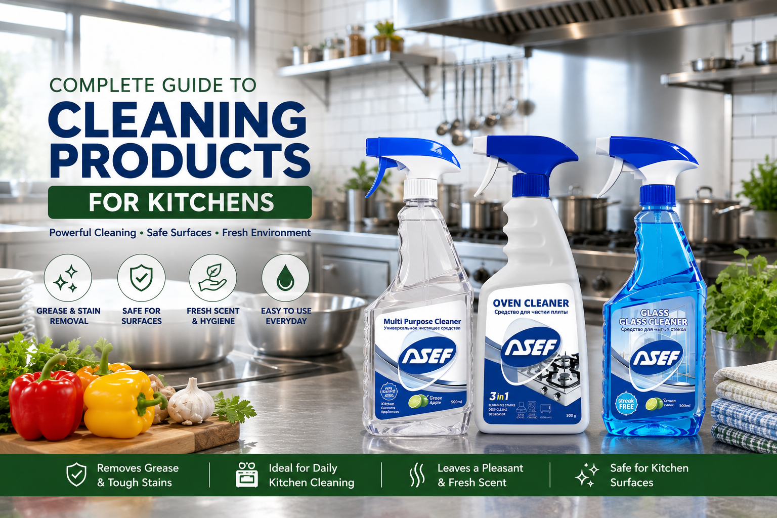 Choosing Commercial Cleaning Products for Restaurants and Commercial Kitchens